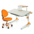 Комплект мебели Mealux Edison + Vena с полкой оранжевый BD-104Y+S50+Y-120K